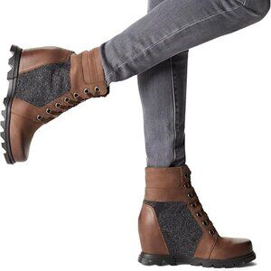 Sorel Women's Joan of Arctic Wedge III Lexie Boots Tobacco size 9.5 NEW